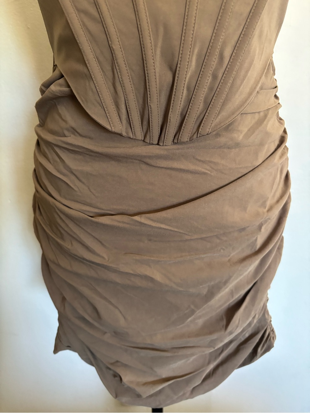 Babyboo Nyla Corset Mini Dress Mocha - Picture 5 of 10